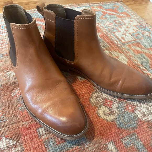 Aldo Braymond cognac Chelsea boots